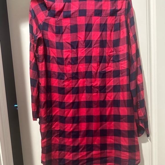 Draper James Buffalo Check Tie Sleeve Dress Size 0 Spring Casual Date Night‎ - Picture 9 of 13